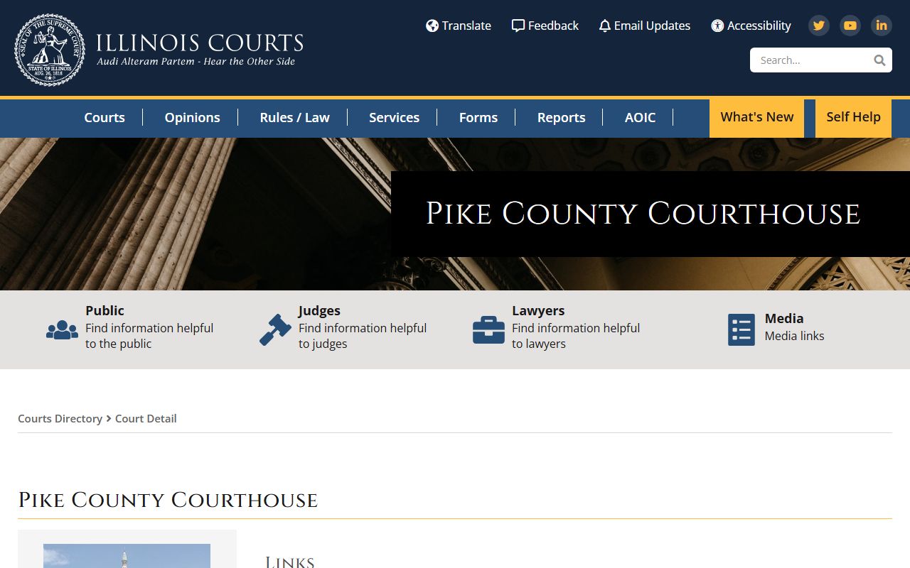 Greene County IL Courts Directory for traffic court records