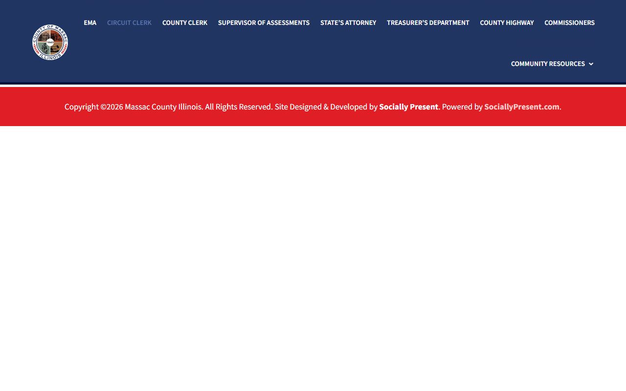 Massac County Circuit Clerk website for traffic court records