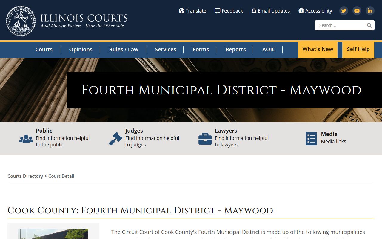 Richland County Illinois Courts directory for traffic court records