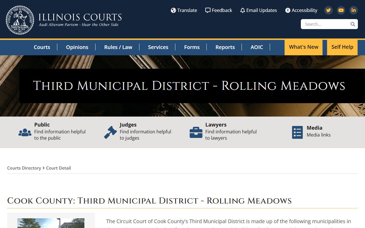 Wabash County Illinois Courts Directory listing for traffic court records