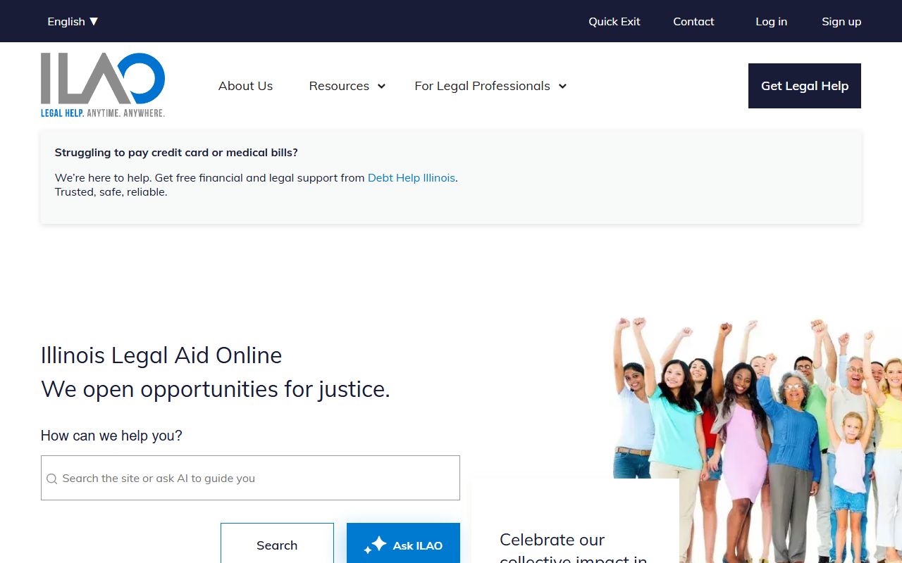 Illinois Legal Aid Online resource for traffic court records help
